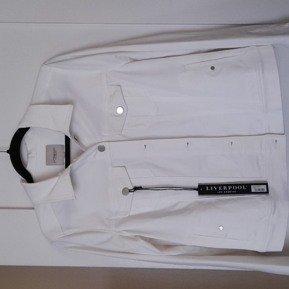 White jean jacket
